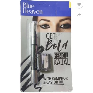 Каджал Блю Хевен 3,2г Гет Болд, Blue Heaven GET BOLD, Каджал с точилкой, Сурьма для глаз, Аюрведа