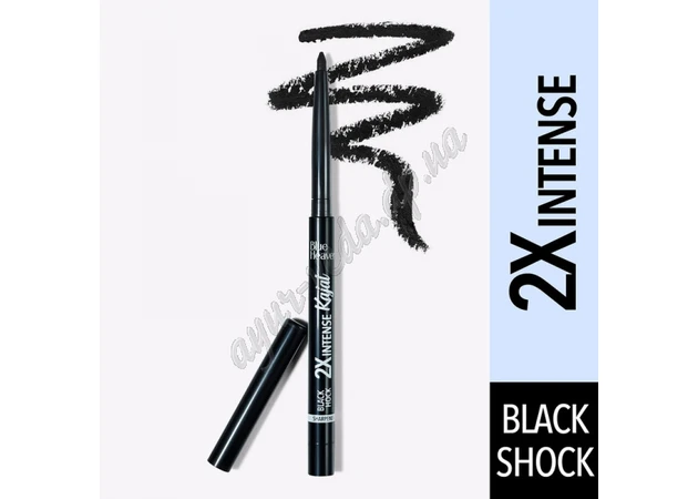 Фото 1 - Kajal 0.35g Blue Heaven Intense black, Antimony for eyes, Blue Heaven Soft Kajal 2xIntense, Ayurveda
