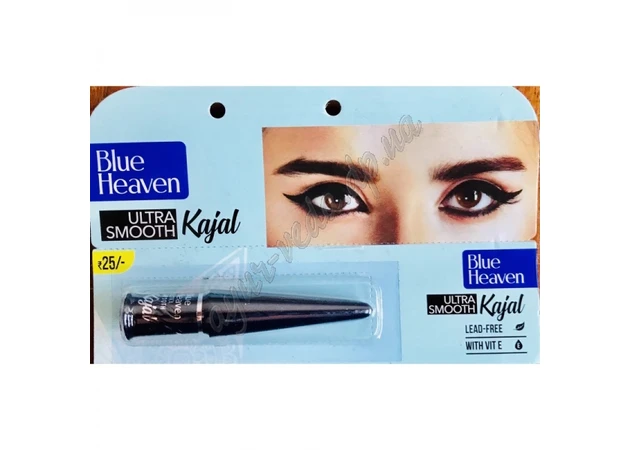 Фото 1 - Каджал Индиан Блю Хэвен 2,15г, Blue Heaven Indian Kajal Ultra Smooth, Каджал Индиан Блю Хэвен, Сурьма для глаз, Аюрведа