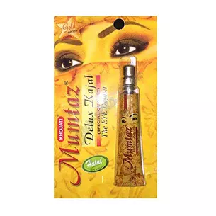 Каджал Мумтаз Делюкс в тубі 4 г, Сурьма для глаз, Mumtaz Delux Kajal The Eye Definer (Special Quality) 100% Halal & Natural Khoj