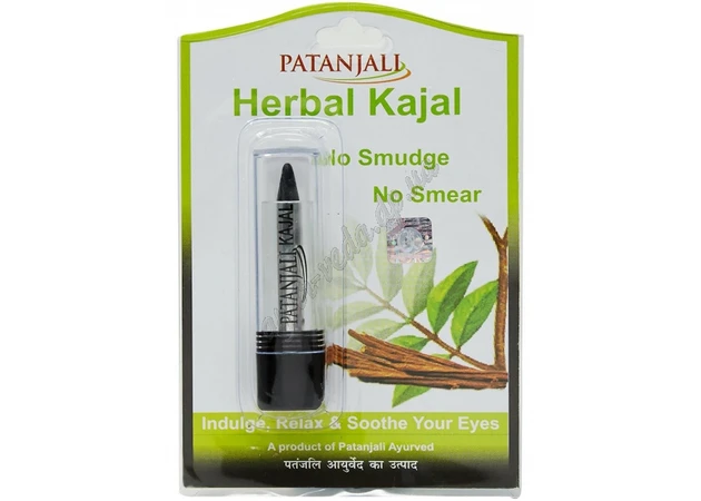 Фото 1 - Каджал Хербал 3г Патанджали, Каджал Патанджали, Сурьма, Herbal kajal Patanjali, Аюрведа