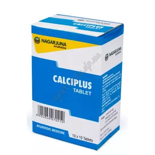 Кальціплюс Нагарджуна 100 таб, Nagarjuna Calciplus Tablets, Кальциплюс, дефицит кальция, остеопороз, Аюрведа Здесь