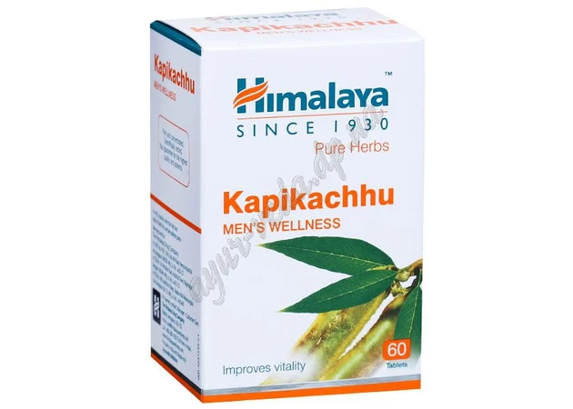 Фото 1 - Капикачху, Мукуна Хималая 60таб., Kapikachhu, Himalaya, Капикачху, Мукуна жгучая, капикачу Хималая, Atmagupta, Zandopa, Аюрведа