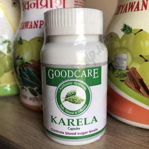 Karela GoodCare 60 kopecks. term 08/23 inclusive, sugar level regulation, Goodcare Karela, Ayurveda Here!