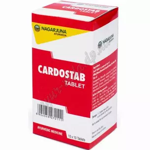 Kardostab Nagarjuna 100 tab. Cardostab, Nagarjuna for your heart with hypertension, anxiety and tachycardia, Ayurveda