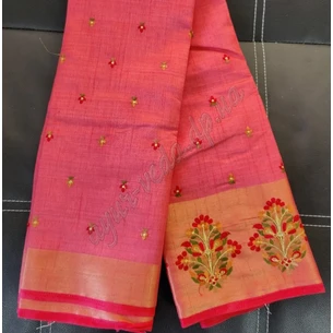 Classic sari Dola Silk Saree-106 salmon, Classic Indian sari, Ayurveda