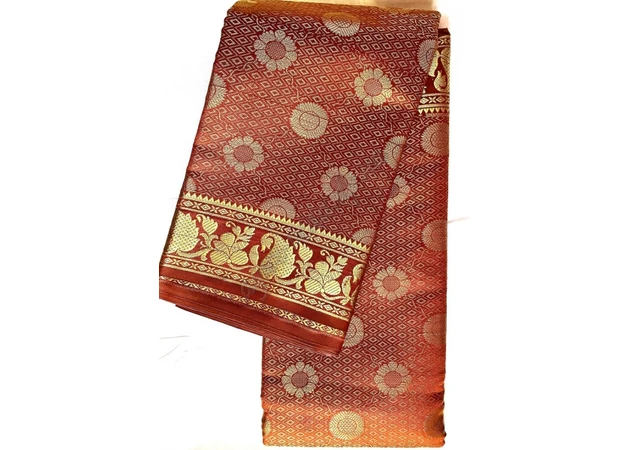 Фото 1 - Классическое сары Raj Rubi Saree-12, Классическое сары, Аюрведа.