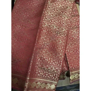 Класичне сарі Raj Rubi Saree-7 темно-червоне, Классическое сари Raj Rubi Saree-7 темно-красное, Аюрведа Здесь