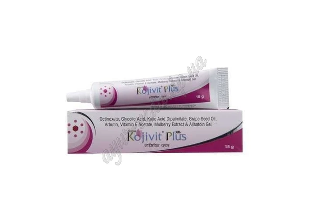 Фото 1 - Коживит Плюс гель 15г Мікро, Kojivit Plus Gel Micro Labs Limited, Гель з 3% койевою кислотою проти гіперпігментації шкіри, Аюрве