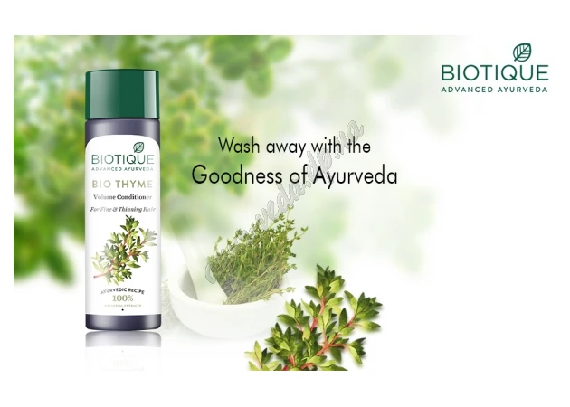 Фото 1 - Conditioner Bio Thyme Biotique 180ml, Bio Thyme Biotique Conditioner, Bio Thyme conditioner Biotique, nourishing for thin hair