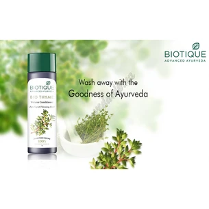 Кондиционер Био Тимян Биотик 180мл, Био Тимьян Биотик Кондиционер, Bio Thyme conditioner Biotique, питательный для тонких волос