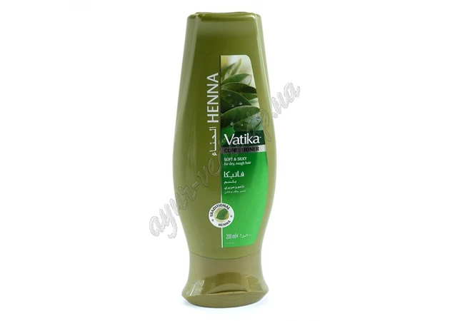 Фото 1 - Dabur Vatika conditioner for hair 200 ml. Henna extra-conditioning, Dabur Vatika Naturals INDIAN HENNA Henna Conditioning con