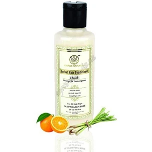 Кондиционер Кхади Апельсин Лемонграс травяной, 210 мл., Khadi Hair Herbal Conditioner Orange-Lemongrass, Кондиционер Кхади Апел
