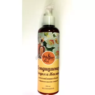 TM Mayur Sandal and Jasmine conditioner for weakened hair, 200 ml. TM Mayur sandalwood and jasmine conditioner for weakened hair.
