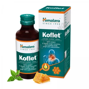 Кофлет сироп от кашля Хималая 100 мл, Koflet Himalaya, Аюрведа