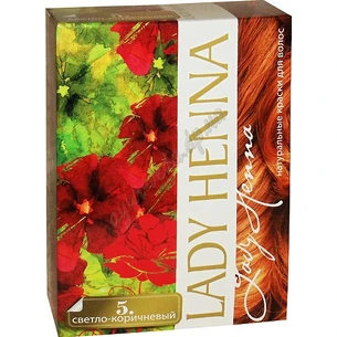 Henna-based hair dye Lady Henna Light brown term 06/24 inclusive, Lady Henna, Ayurveda Here!