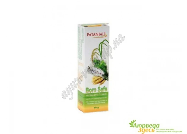 Фото 1 - Patanjali Boro Safe antiseptic cream 50g, Borosafe, Patanjali Boro Safe Antiseptic Cream, Ayurveda