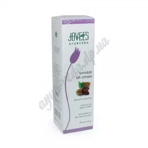 Крем від зморшок 60г Джовіш, Крем от морщин, Wrinkle Lift Cream Almond & Ginseng JOVEES, Аюрведа Здесь!