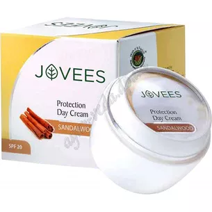 Крем денний захисний Сандал SPF20 Джовіс 50г, Jovees Sandalwood Protection Day Cream SPF-20 UVA/UVB Protection, Крем защитный Са
