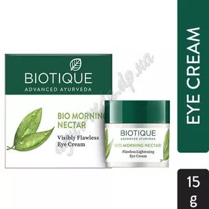 Eye cream Bio Morning Nectar 15g Biotik, Bio Morning Nectar Flawless Lightening Eye Cream, Ayurveda