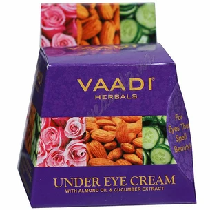 Vaadi Herbals Under Eye Cream with Almond Oil 30 g term 09/24 inclusive, Vaadi Herbals Under Eye Cream with Almond Oil