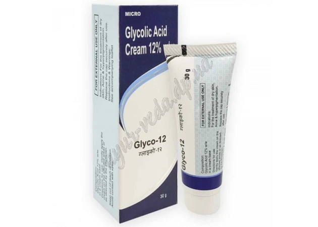 Фото 1 - Face cream Glyco 12% Glycolic Acid Skin Cream term 10.24 including, 30g With glycolic acid light peeling at home