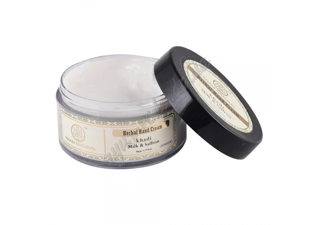 Фото 1 - Hand cream Milk Saffron 50 g Khadi, Khadi Milk & Saffron Herbal Hand cream, Ayurveda Here!