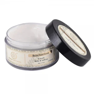 Крем для рук Молоко Шафран 50 г Кхади, Khadi Milk & Saffron Herbal Hand cream, Аюрведа Здесь!
