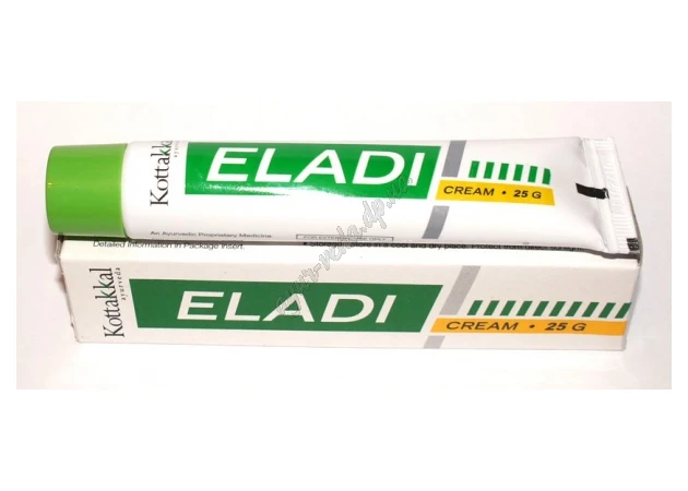 Фото 1 - Eladi Cream Arya Vaidya Sala Kottakkal 25ml, Eladi Cream Arya Vaidya Sala Kottakkal.