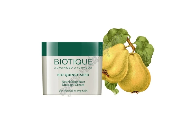 Фото 1 - Крем ночной Био Айва Биотик 50 г, Bio Quince Seed Anti-Wrinkle Massage Cream Biotique, Биотик от морщин