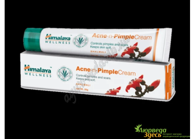 Фото 1 - Himalaya acne and pimple cream 20g, Himalaya Acne-n-Pimple Cream, Ayurveda