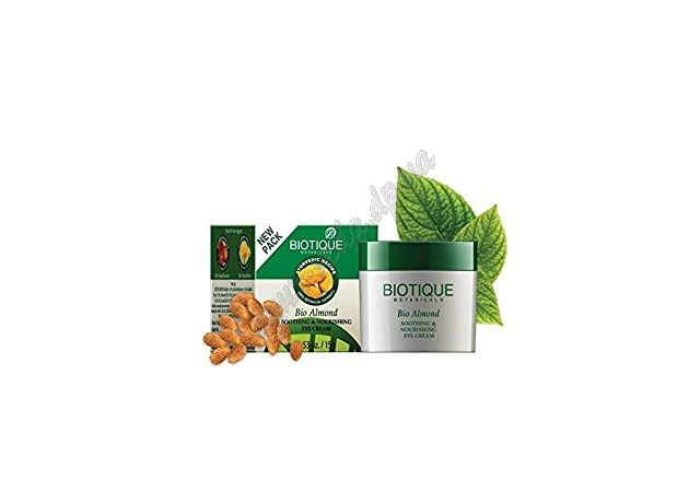 Фото 1 - Biotique Eye Cream 15g, Biotique Bio Almond Night Eye Cream, Biotique Bio Almond Soothing And Nourishing Eye Cream, Ayurveda