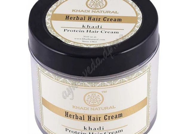 Фото 1 - Крем протеиновый для волос 100г Кхади, Herbal Protein Hair Cream Khadi Natural, Крем для волос протеиновый Кхади, Аюрведа здес