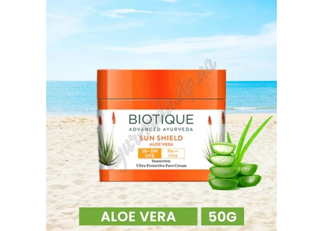 Фото 1 - Крем солнцезащитный SPF 30 Биотик Bio Aloe Vera 30+SPF UVA/UVB