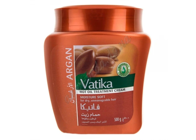 Фото 1 - Dabur Vatika Cream Mask 500 g for hair with Marakkan Argan, Vatika, Dabur Vatika Naturals Hammam Zaith Argan, Ayurveda