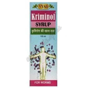 Криминол сироп Вьяс 100мл, Kriminol syrup Vyas от паразитов, Аюрведа Здесь!