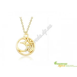 Кулон Om Gold на цепочке сплав 1,4х1,4 см, Аюрведа Здесь!