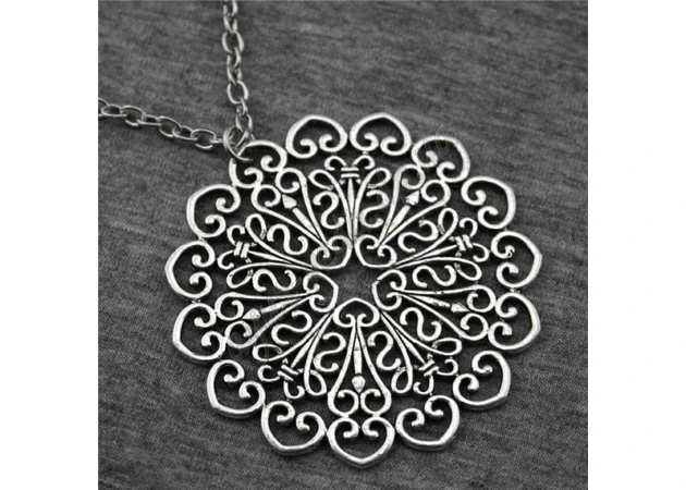 Фото 1 - Pendant Mandala alloy 53x53 mm chain 70 cm, Ayurveda Here!
