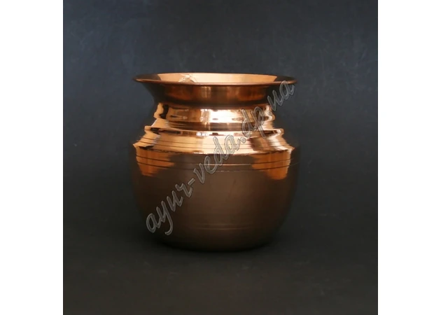 Фото 1 - Kumbha pitcher, copper height 5.5 cm 100 ml #2, lota, kalasha, kumbha, kalasha, Lota, copper, Ayurveda Here