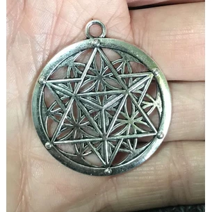 Pendant Sri Yantra Merkaba alloy 40 mm UT-00004311, Ayurveda Here!