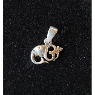 Pendant-1 Ganesha #7 silver, Ganesh, Ayurveda Here!
