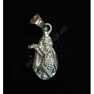 Pendant-3 Krishna with a flute #3 silver, Ayurveda Here!