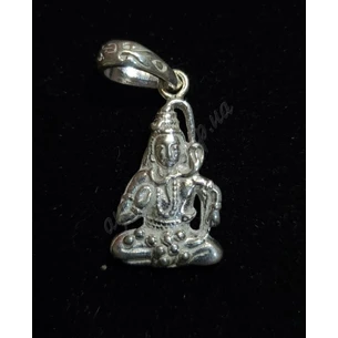 Кулон-3 Шива медитирующий серебро, Shiva, Аюрведа Здесь!