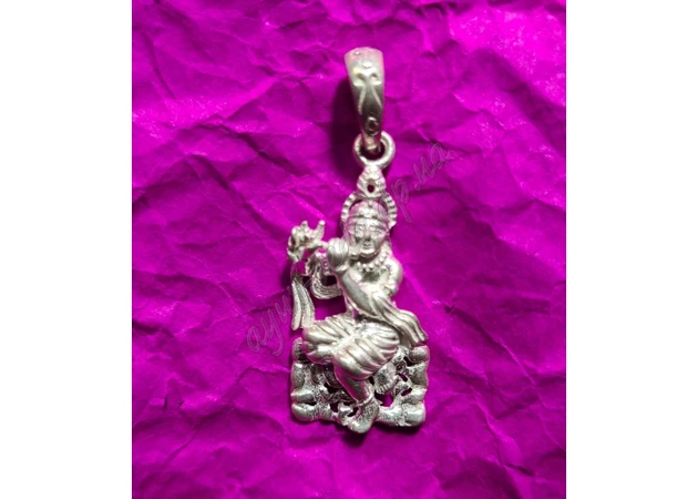 Фото 1 - Pendant-4 Krishna with a flute silver, Krishna, Ayurveda Here!