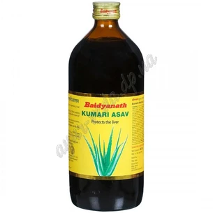 Kumariya asava 450ml Baidyanath, Kumaaryaasavam Baidyanath, Kumaryasava, Kumara asava, Kumaryasava, normalizes the work of the body