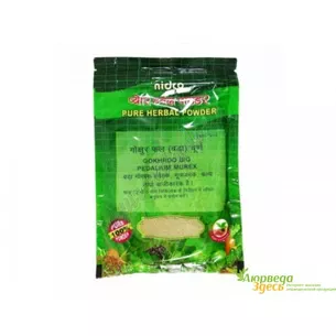 Кунжут колючий при мужской слабости Nidco Herbal, GOKHROO FRUIT BIG CHURNA.