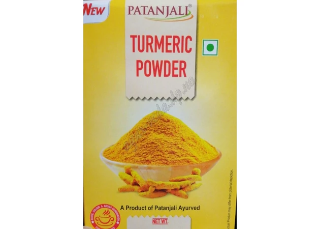 Фото 1 - Куркума мелена 100г Патанджалі, Aarogya Spices Turmeric Powder Patanjali, Аюрведа Здесь