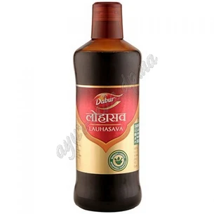 Лаухасава 450 мл Дабур, Lauhasava Dabur нормализирует работу организма при анемии, Аюрведа Здесь