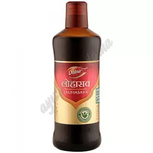 Лаухасава 450 мл Дабур, Lauhasava Dabur нормализирует работу организма при анемии, Аюрведа Здесь
