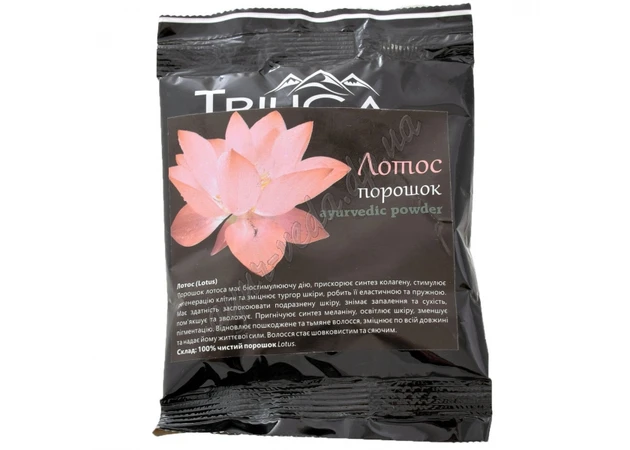 Фото 1 - Lotus powder 50 g, Triyuga, Triyuga Lotus churna, Lotus, Ayurveda